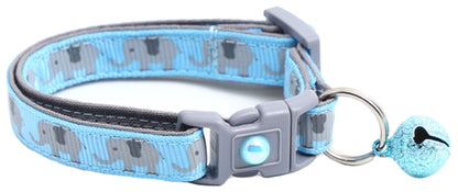 Elephants Breakaway Cat Collar