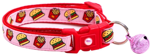 Burgers and Fries Breakaway Cat Collar