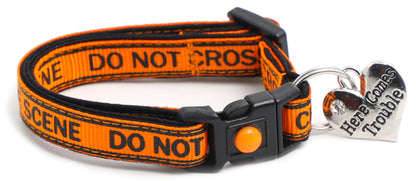 Crime Scene Do Not Cross Breakaway Cat Collar