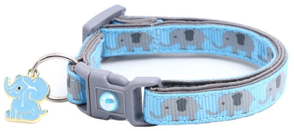 Elephants Breakaway Cat Collar