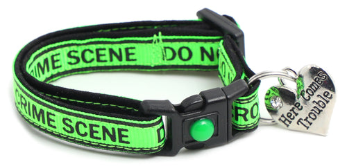 Crime Scene Do Not Cross Breakaway Cat Collar