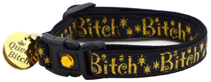 Gold Bitch Breakaway Cat Collar