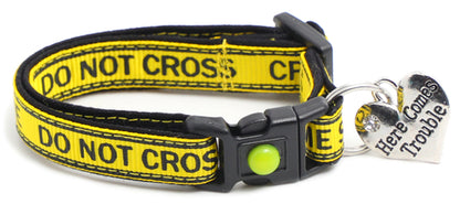Crime Scene Do Not Cross Breakaway Cat Collar