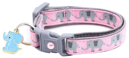Elephants Breakaway Cat Collar