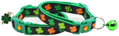 Colorful Shamrocks Breakaway Cat Collar
