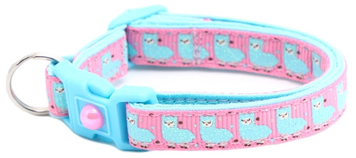 Blue Llamas Breakaway Cat Collar