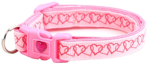Linked Hearts Breakaway Cat Collar