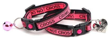 Crime Scene Do Not Cross Breakaway Cat Collar