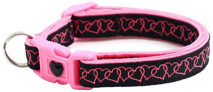 Linked Hearts Breakaway Cat Collar