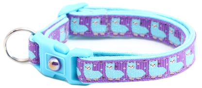 Blue Llamas Breakaway Cat Collar