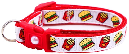 Burgers and Fries Breakaway Cat Collar