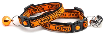 Crime Scene Do Not Cross Breakaway Cat Collar