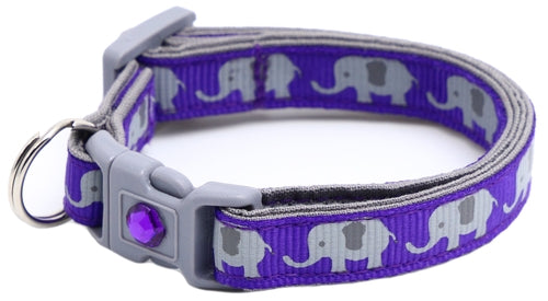Elephants Breakaway Cat Collar