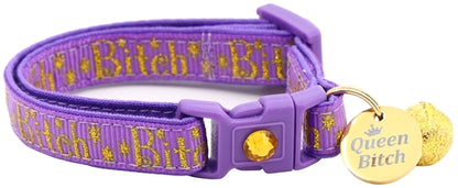 Gold Bitch Breakaway Cat Collar