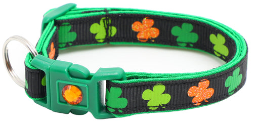 Colorful Shamrocks Breakaway Cat Collar