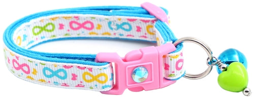 Brightly Colored Bows Cat Collar