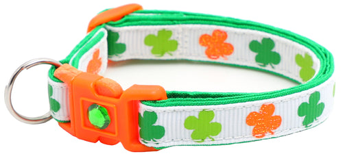 Colorful Shamrocks Breakaway Cat Collar