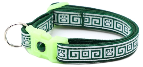 Greek Key Breakaway Cat Collar