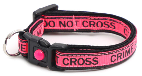 Crime Scene Do Not Cross Breakaway Cat Collar