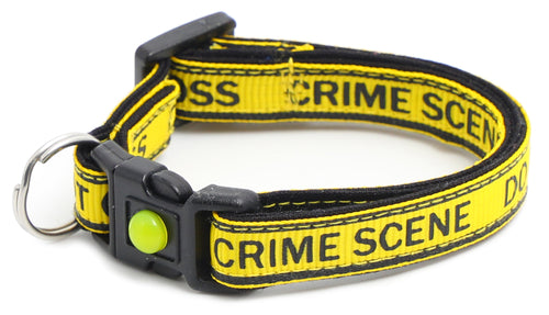 Crime Scene Do Not Cross Breakaway Cat Collar