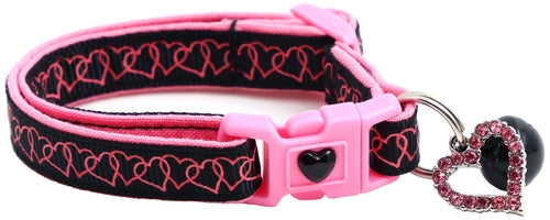 Linked Hearts Breakaway Cat Collar