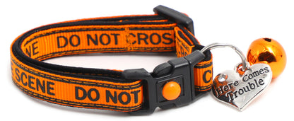 Crime Scene Do Not Cross Breakaway Cat Collar