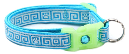Greek Key Breakaway Cat Collar