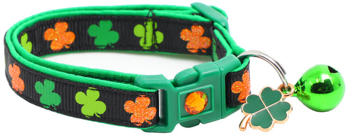 Colorful Shamrocks Breakaway Cat Collar