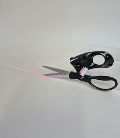Laser Guided Stainless Steel Scissors, Precision Cutting Shears (with zipper case)