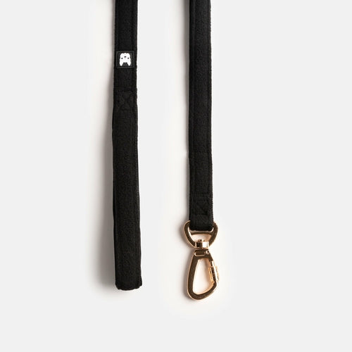 🖤 Aquafleece Black Waterproof Dog Leash – Durable with Padded Handle &