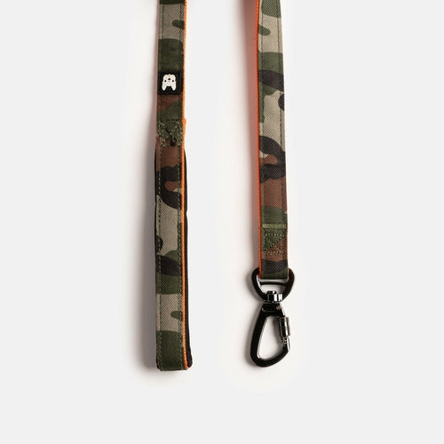 Poplin Camo Dog Leash – Durable Leash with Padded Handle & Secure