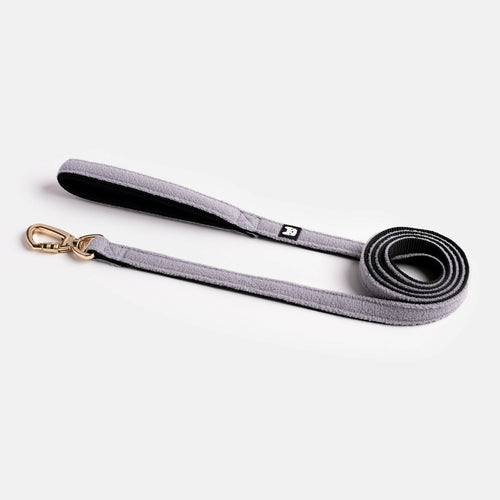 🌊 Aquafleece Dog Leash – Grey Water-Resistant Leash with Padded Handle