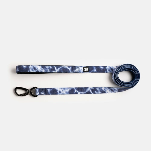 🌊 Poplin Dog Leash – Blue Tie-Dye Durable Leash with Padded Handle &
