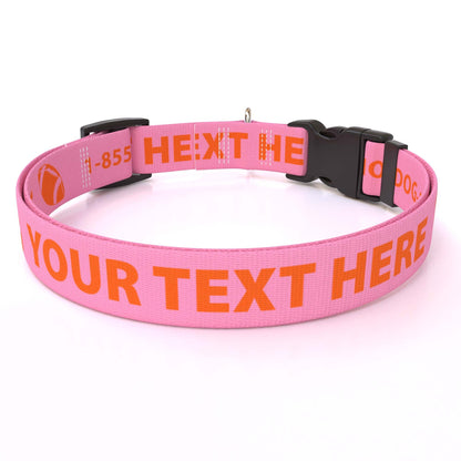 Personalized Solid Colored Side Release Collar