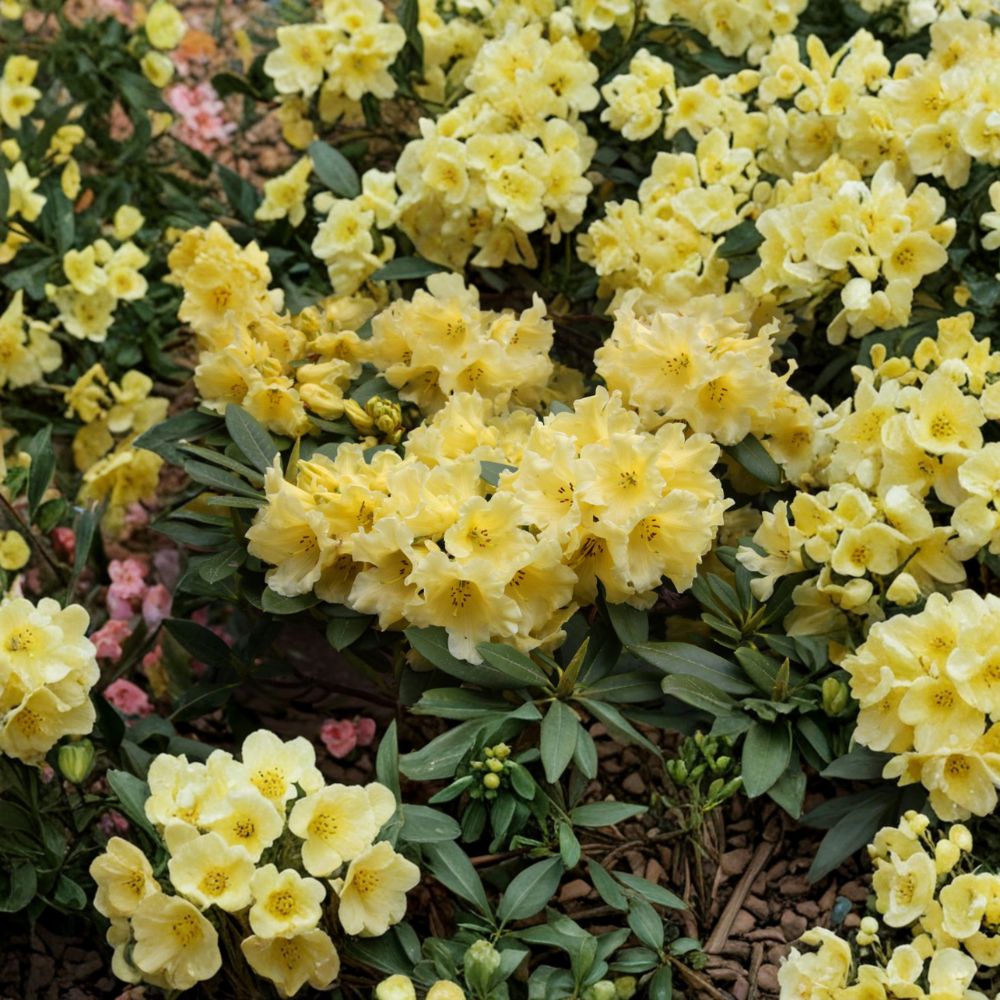 Rhododendron ‘Hotei’ Evergreen Shrub | Yellow Midseason Blooms | One Gallon Container