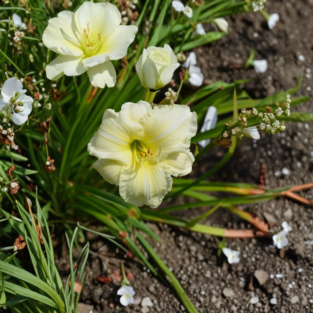 Joan Senior Daylily - 3 Live Bare Root Plants | Hardy White Perennial Hemerocallis