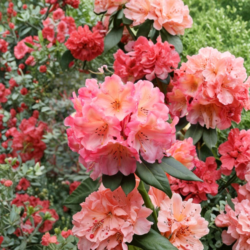Rhododendron ‘Honey Butter’ Live Evergreen Shrub | Yellow Orange Pink Blooms | Hardy Flowering Rhododendron