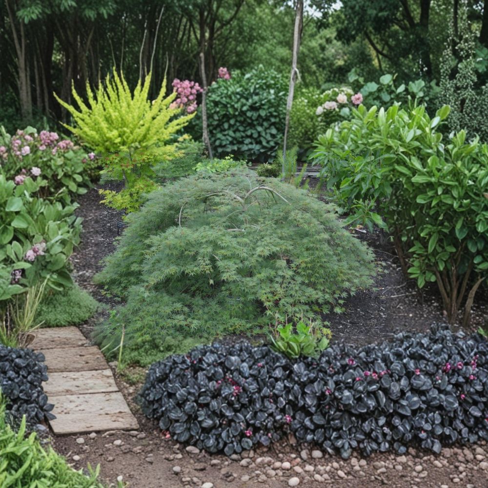 Acer palmatum dissectum ‘Emerald Lace’ – Weeping Laceleaf Japanese Maple, 25–30 Inches Tall, Heat Tolerant, #5 Container