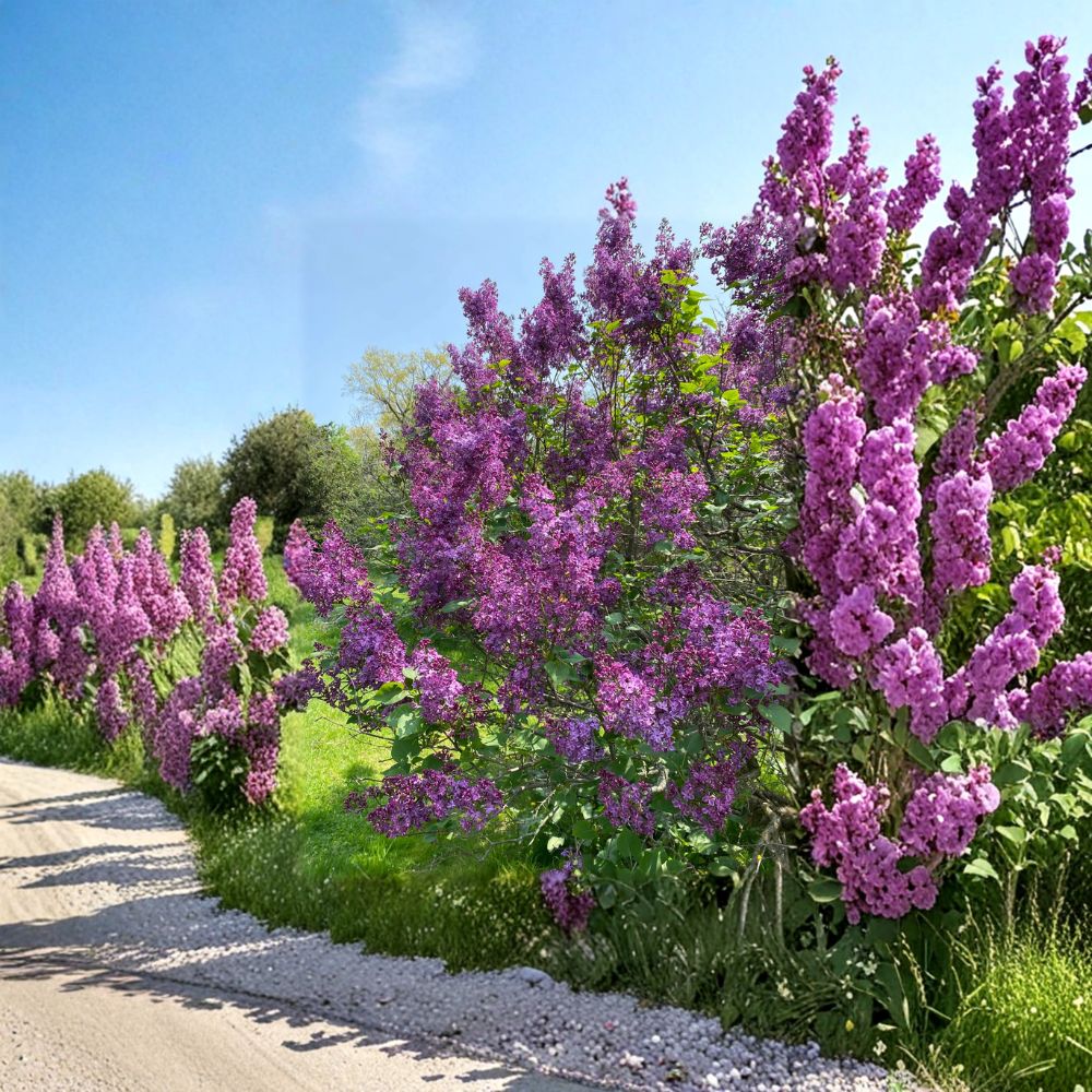 Pocahontas Lilac – Early Blooming Fragrant Purple Flowering Shrub in 1 Gallon Pot