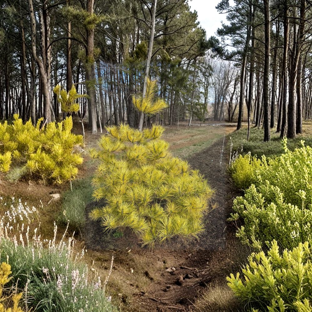 Burke’s Red Variegated Dragon’s Eye Pine - 1 Gallon Live Evergreen Tree | Pinus densiflora
