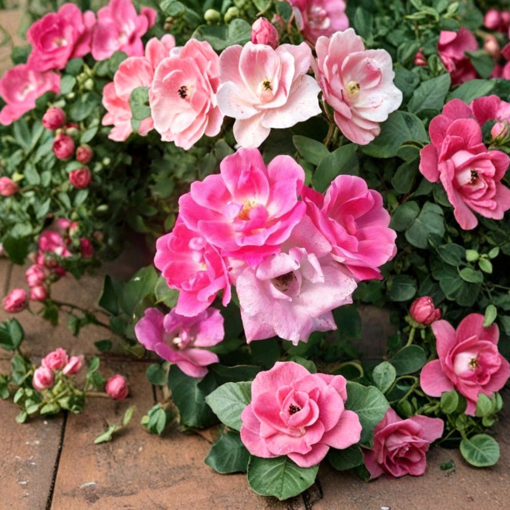 Pink Knock Out® Rose – Medium Pink 1 Gallon Live Shrub Plant | Disease Resistant Landscape Rose
