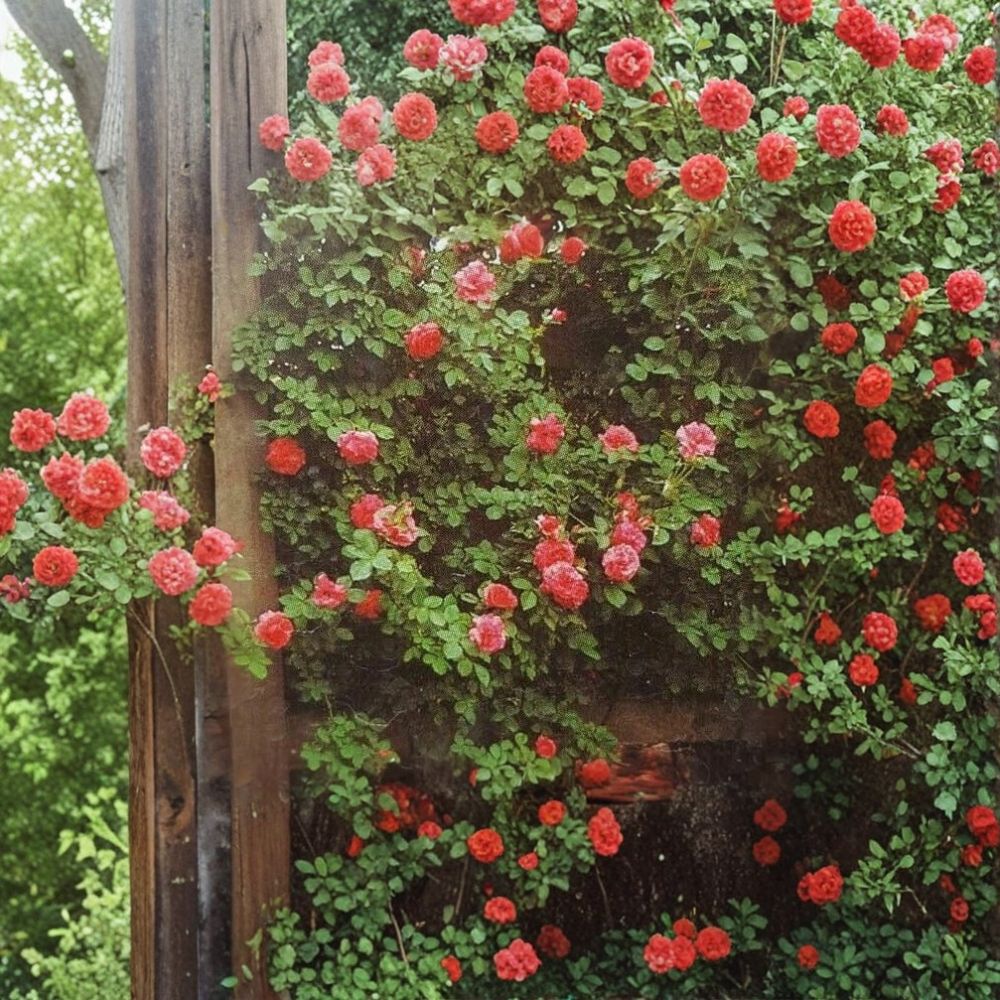 Climbing America Rose Live Plant | 2 Gallon Salmon Pink Climbing Rose