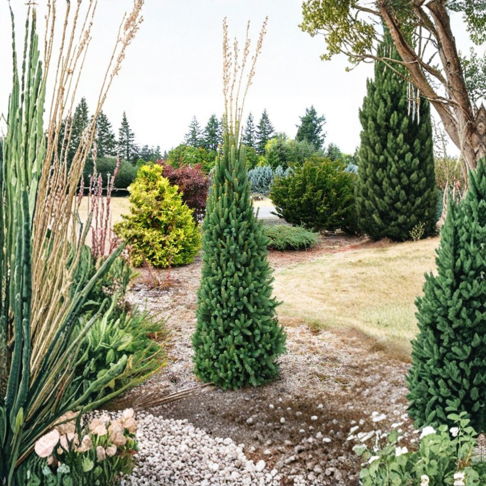 Picea abies 'Cupressina' – 12 Inch Columnar Norway Spruce in 1 Gallon Pot