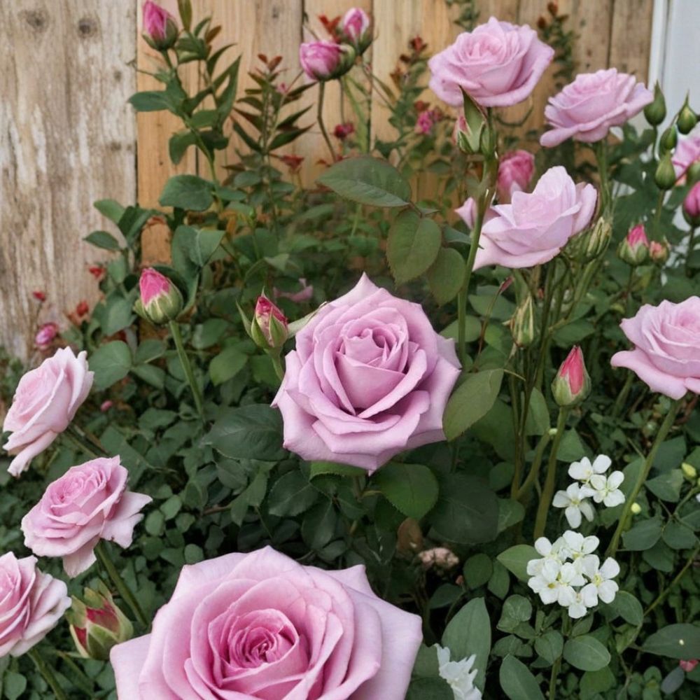 Blue Girl Rose – Hybrid Tea Rose Live Plant | 1 Gallon Mauve Lavender Blooms | Fragrant Rose Bush