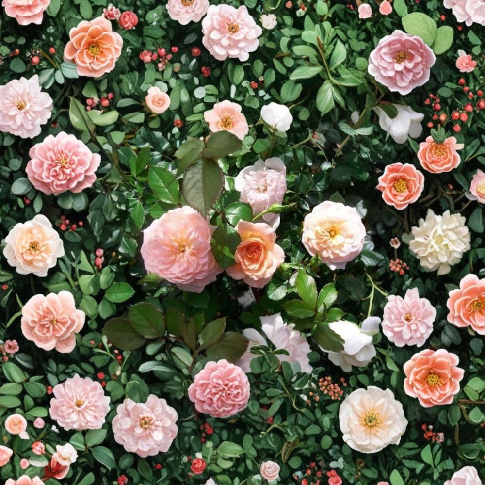 Apricot Drift® Rose - Rosa hybrida Live 3 Gallon Plant | Disease Resistant Groundcover Rose