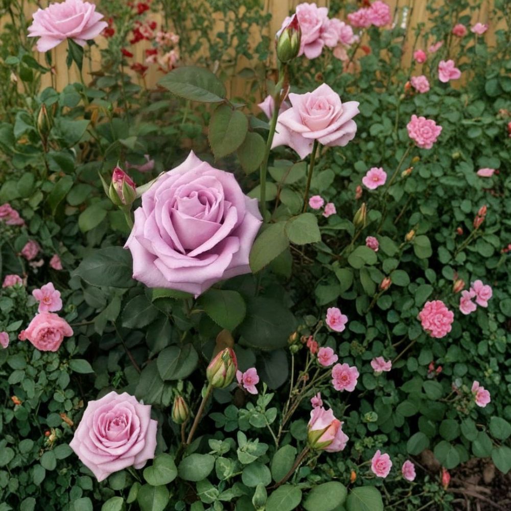 Blue Girl Rose Live Bush Plant | 5 Gallon Hybrid Tea Rose | Garden & Landscape