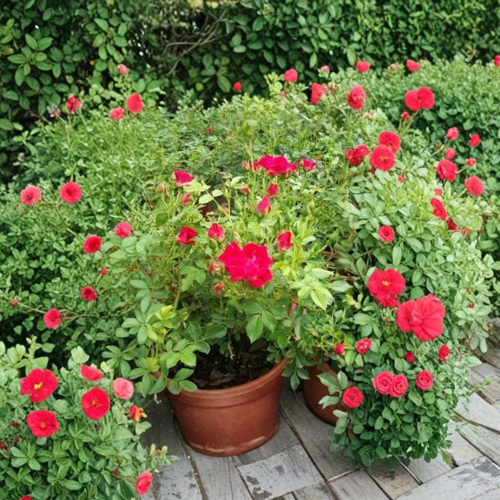 Red Drift® Rose Live Plant | 5 Gallon Red Groundcover Rose Bush | Disease Resistant Rosa hybrida