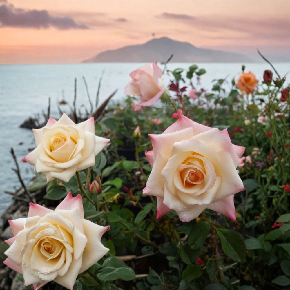 Peace Rose Yellow Blend Hybrid Tea Rose | 2 Gallon Live Plant | Award-Winning Fragrant Rose Bush