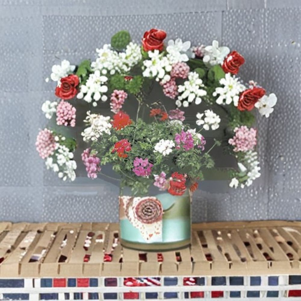 Geranium Tornado Mix Pelargonium Seeds | 100 Mixed Color Cascading Blooms | Basket & Container Friendly