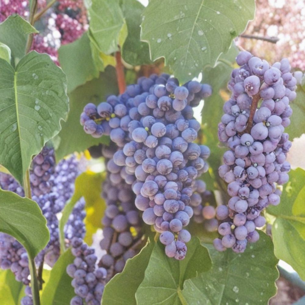 Fredonia Grape Vine Live Plant - Vitis labrusca | 3 Gallon | Early Ripening, Cold Hardy Fruit Vine